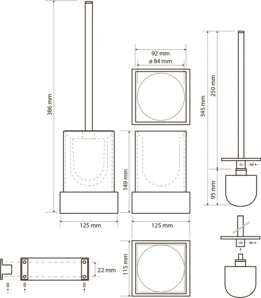 Ёршик для унитаза Bemeta Gamma 145413092