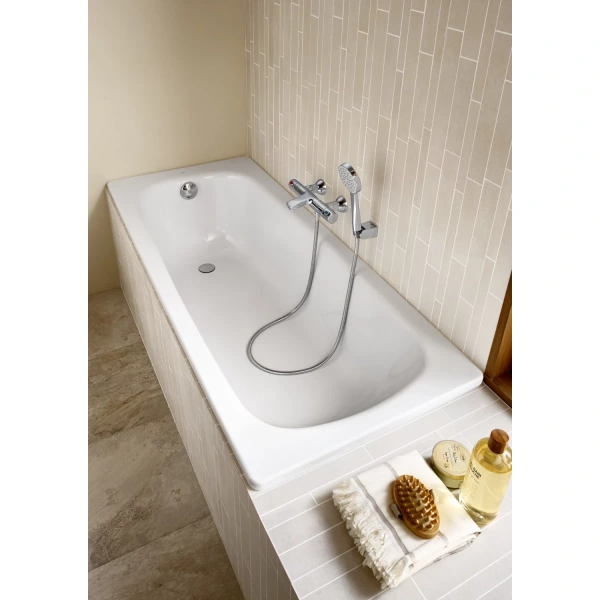 ванна стальная roca contesa 212d06001 120x70 см, белый