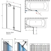 шторка для ванны radaway essenza new pnd ii 140 l прозрачное