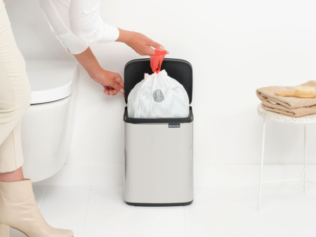 мусорное ведро brabantia bo 222948 7 л, полированная сталь