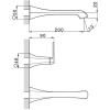 смеситель для раковины без донного клапана cisal cherie cf0135106t