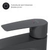 смеситель для раковины am.pm gem f90a92022 черный