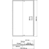 дверь для душевой кабины wasserkraft berkel 120 48p05 профиль хром, стекло прозрачное