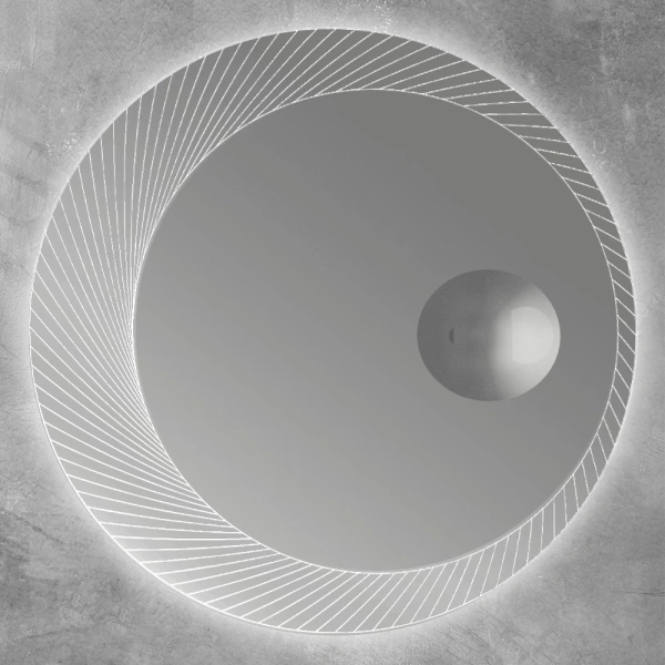 зеркало cezares 100 с увеличительным зеркалом с led подсветкой