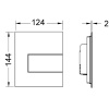 клавиша смыва tece square urinal 9242813 для писсуара черная матовая