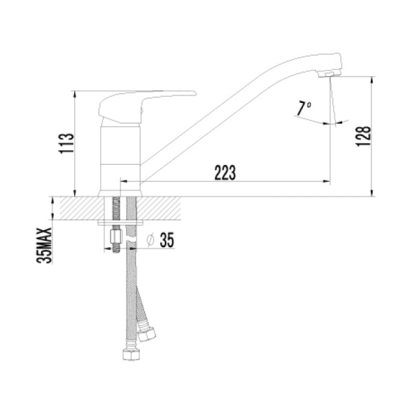 смеситель для кухни lemark pramen lm3304c