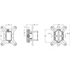 скрытая часть для смесителя jacob delafon modulo 98699d-nf g 1/2