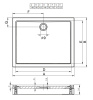 акриловый поддон для душа riho davos 245 150 x 80 см da7900500000000(d002016005) белый