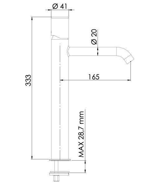 смеситель daniel trilogy tg607bcr для раковины, цвет хром