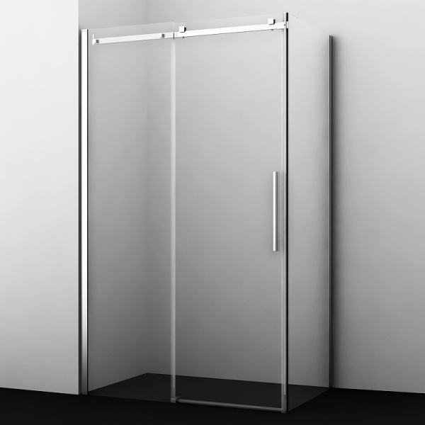 душевой уголок wasserkraft alme 120×90 15r07 профиль хром, стекло прозрачное