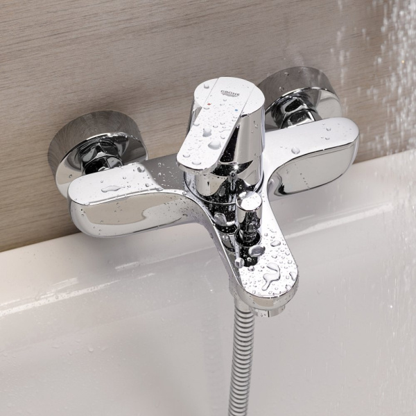 смеситель для ванны с душем grohe get 32887000