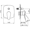 смеситель для душа huber harlock zb00530004