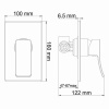 гигиенический душ со смесителем wasserkraft aller a010656white цвет хром / белый