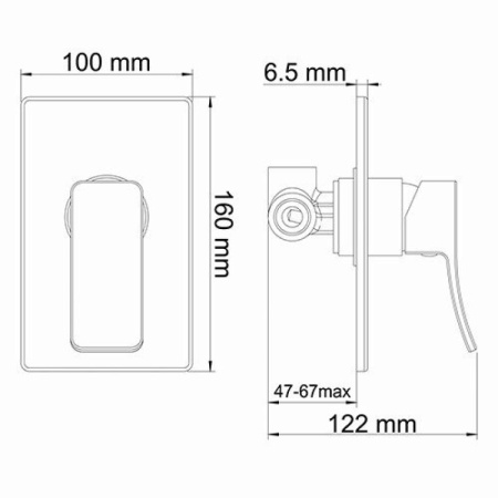 гигиенический душ со смесителем wasserkraft aller a010656white цвет хром / белый