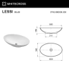 умывальник whitecross lessi 0742.060036.200 60x36 белый матовый