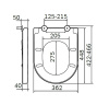 сиденье для унитаза am.pm spirit v2.0 c707855wh белое с микролифтом