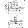 смеситель для ванны hansgrohe rebris s 72440670