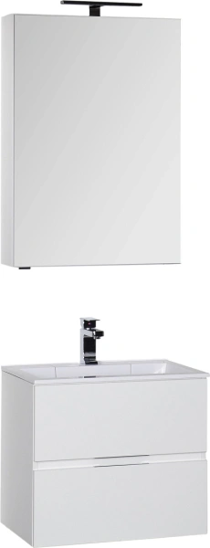 тумба под раковину aquanet алвита 60 белая, 00184301