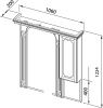 зеркальный шкаф aquanet фредерика new 00171272 100