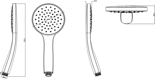 душевая лейка villeroy & boch tvs00000500061