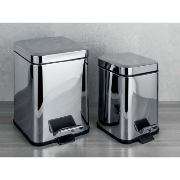 Ведро для мусора Colombo Design Black&White B9211.CR хром