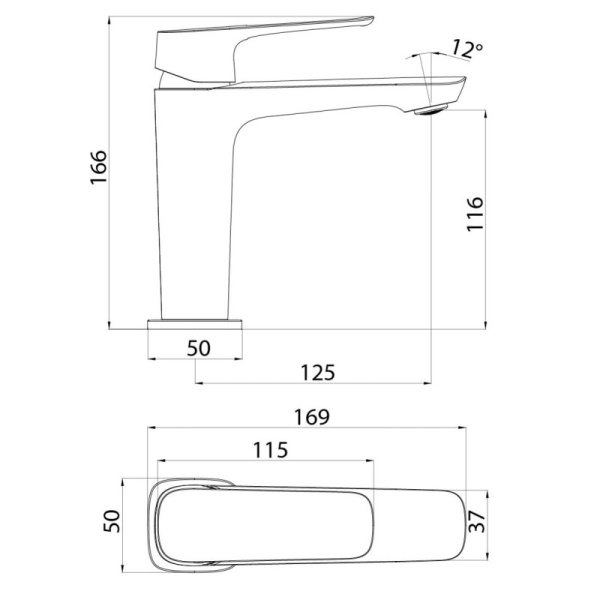 смеситель для раковины iddis sign sigsb00i01 цвет хром