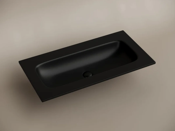 мебельная раковина ceramicanova grace прямоугольная 91см без отверстия под смеситель 910*457*137 черный матовый cn7019mbwx
