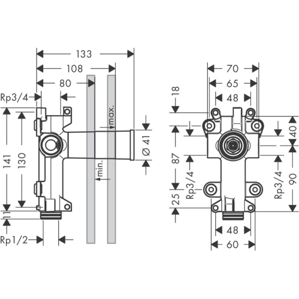 скрытая часть axor showersolutions 28486180