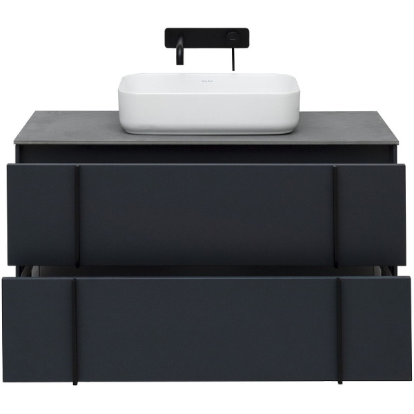 тумба под раковину allen brau reality 100 1.32007.am подвесная антрацит матовый