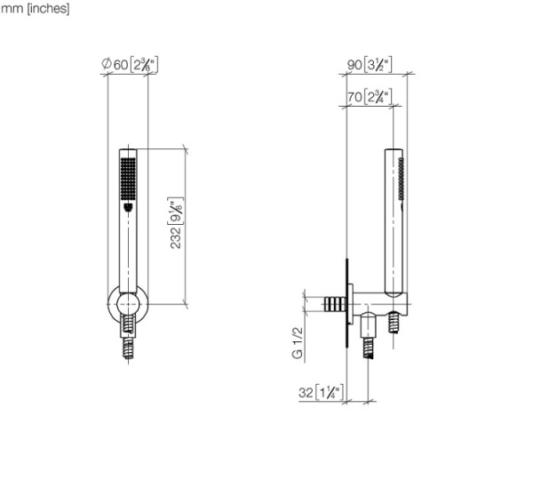 душевой гарнитур dornbracht series specific 27.802.660.33 черный матовый