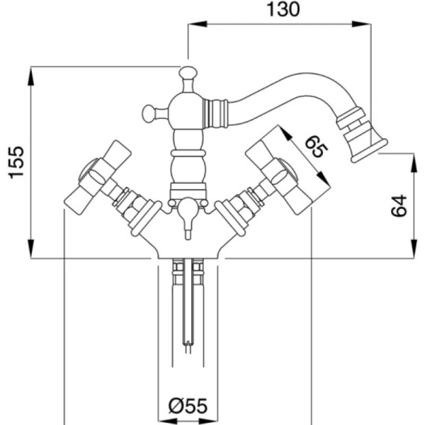 смеситель migliore princeton ml.prn-844.cscr для биде