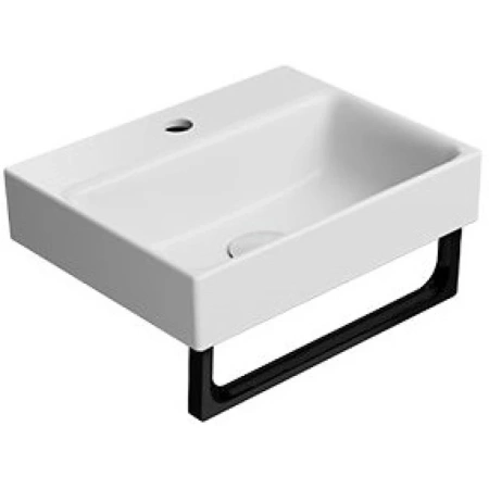 раковина gsi nubes 9684109 подвесная, 40x32 см, bianco opaco (белый матовый)