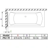 шторка для ванны radaway carena pnj 67 l прозрачное