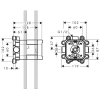 скрытая часть 1/2" axor showercollection 10921180