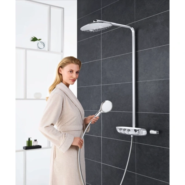 душевая система 361x220 мм мм grohe rainshower system smartcontrol 26250ls0