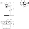 раковина 50х36 см ideal standard connect cube e779501
