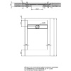 душевой поддон 160x90 см aquanet delight 00258901 из искусственного камня, цвет черный