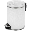 Мусорное ведро 8л, белый хром Geralis Flower V-FWH-S