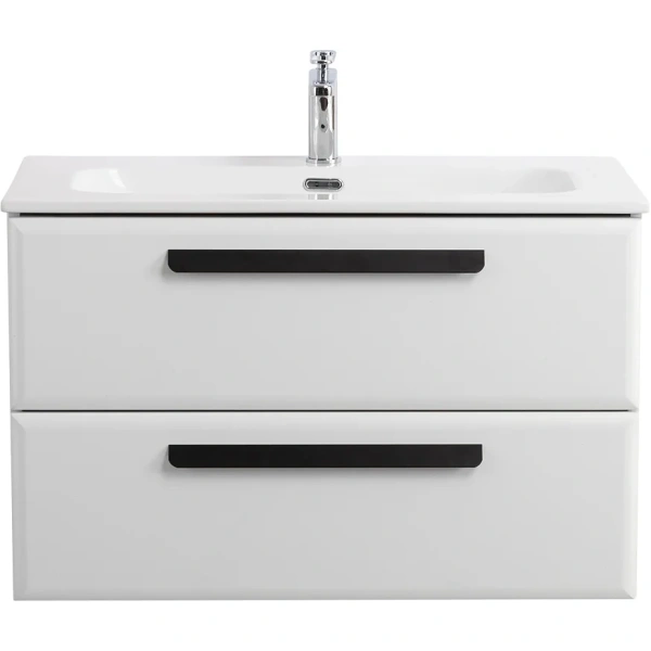 тумба под раковину cezares eco-cer-n 80 eco-cer-n-800-2c-so-bo подвесная bianco opaco без ручек