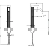 смеситель gessi gessi316 54209#299 для раковины, цвет черный xl