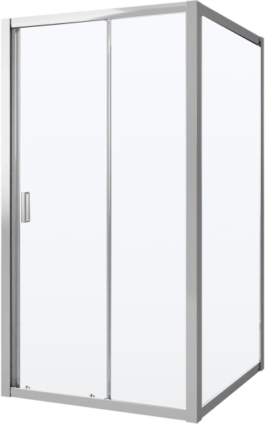 душевой уголок niagara nova 100×100 ng-62-10a-a100 профиль хром, стекло прозрачное