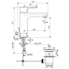 смеситель для раковины ideal standard sesia bc201aa