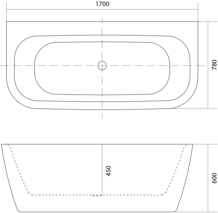 акриловая ванна aquatek алтея 170x78 aq-123778 без гидромассажа