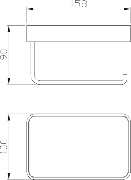 Держатель туалетной бумаги Wonzon & Woghand Roma WW-7236 бронза, с полкой
