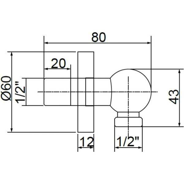 подключение для душевого шланга migliore ricambi ml.ric-30.300.cr