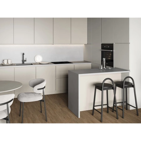 смеситель для кухни cersanit flavis a68237 с выдвижным изливом, черный матовый